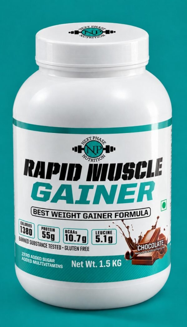 np rapid muscle gainer 1.5kg