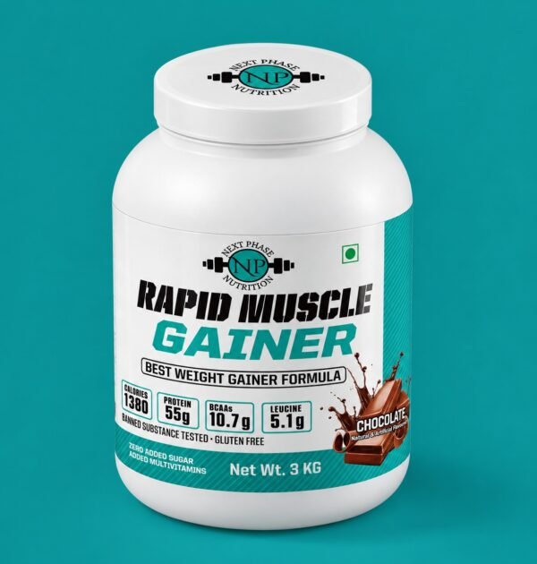 np rapid muscle gainer 3kg